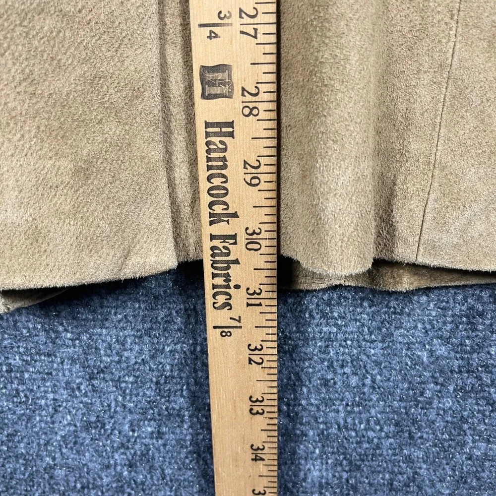 Scully Western‎ Blazer Mens 40 Tan Suede Leather Embroidered Sport Coat Jacket
